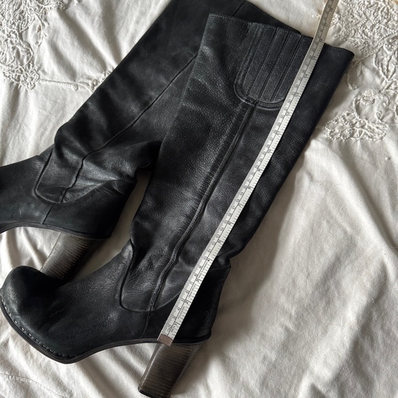Felmini Distressed Leather Boots Made In Portugal - Picture 11 of 14